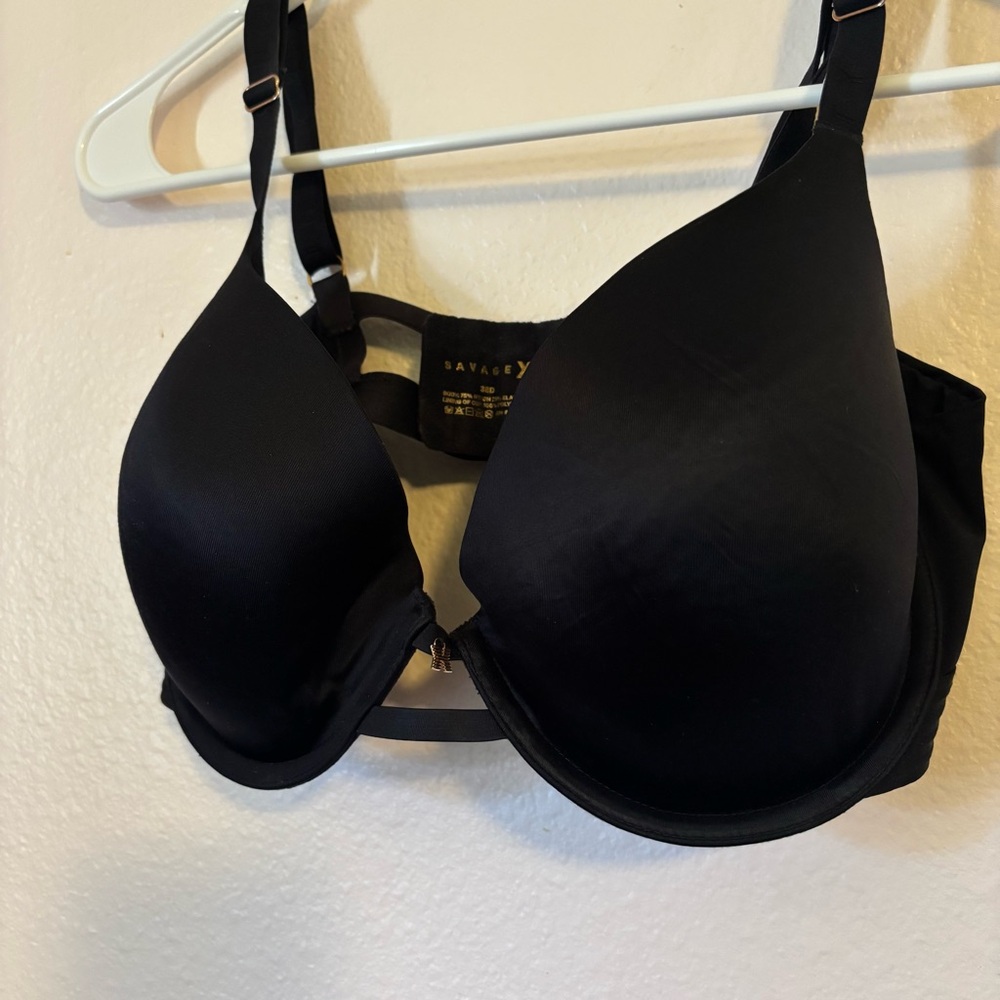 Savage X Fenty Black Smooth Push-Up Bra 38D
